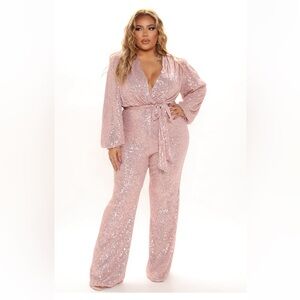 New Nova Sequin jumpsuit size 2x